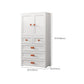 White Plastic Wardrobe Armoire with Legs Contemporary Wardrobe Closet Clearhalo 'Armoires & Wardrobes' 'armoires_wardrobes' 'Bedroom Furniture' 'furn' 'furn_armoires_wardrobes' 'Furniture' 6166235