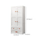 White Plastic Wardrobe Armoire with Legs Contemporary Wardrobe Closet Clearhalo 'Armoires & Wardrobes' 'armoires_wardrobes' 'Bedroom Furniture' 'furn' 'furn_armoires_wardrobes' 'Furniture' 6166239