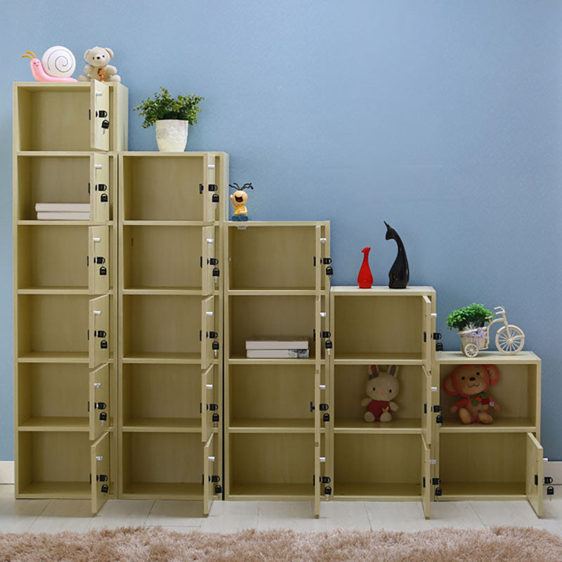 Matte afwerking niet-hangende kast moderne houten opbergkast met scharnierende deuren