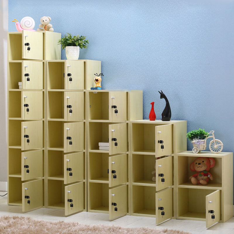 Matte afwerking niet-hangende kast moderne houten opbergkast met scharnierende deuren