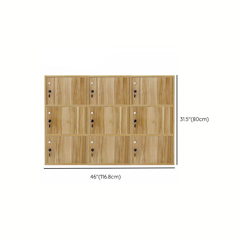 Matte afwerking niet-hangende kast moderne houten opbergkast met scharnierende deuren