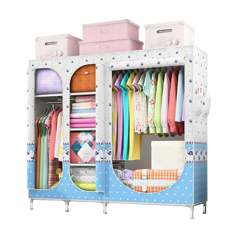 Placard de garde-robe à 3 portes de style contemporain avec jambes