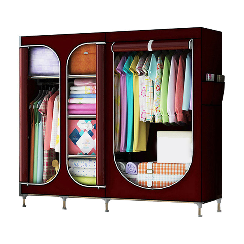 Placard de garde-robe à 3 portes de style contemporain avec jambes