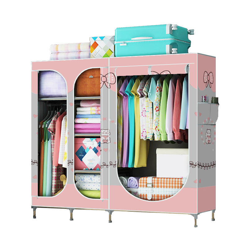 Placard de garde-robe à 3 portes de style contemporain avec jambes