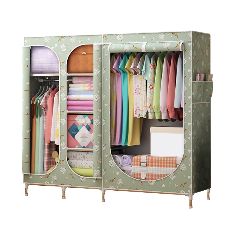 Placard de garde-robe à 3 portes de style contemporain avec jambes