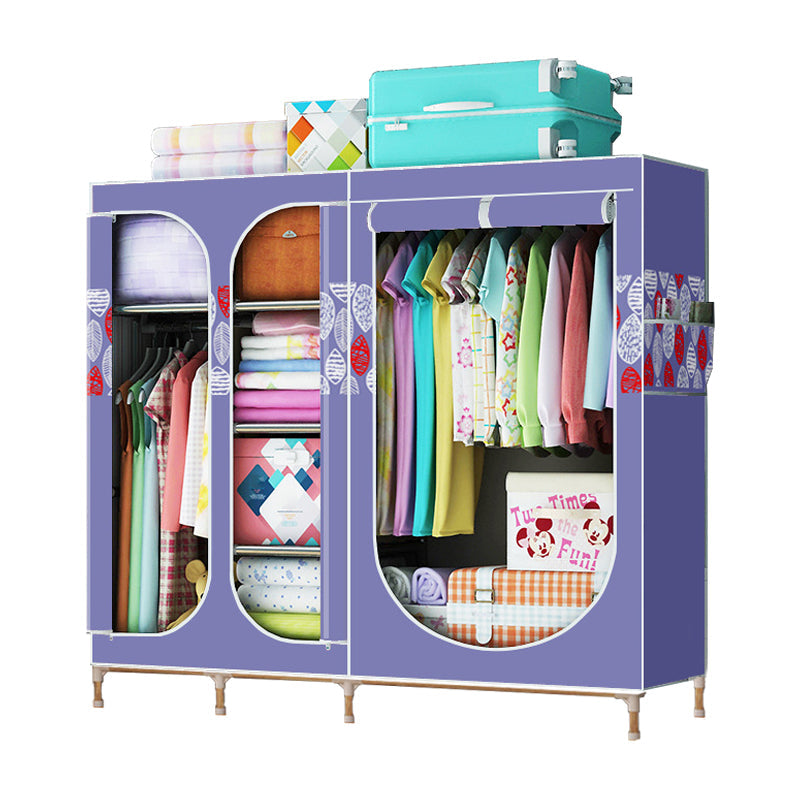 Placard de garde-robe à 3 portes de style contemporain avec jambes