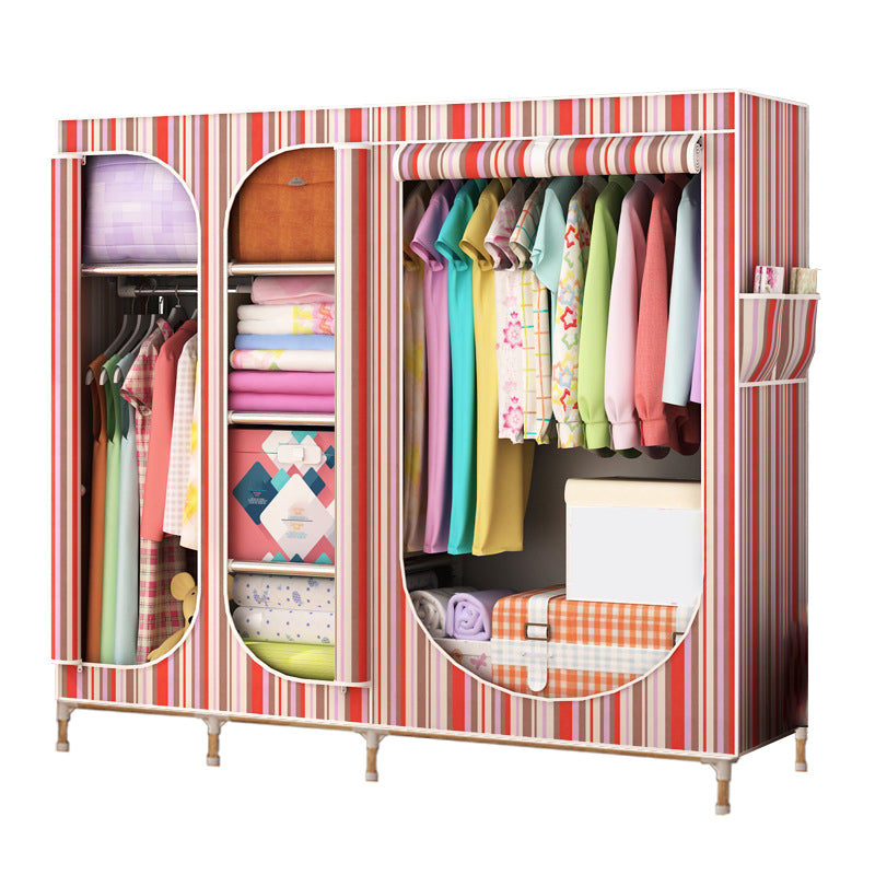 Placard de garde-robe à 3 portes de style contemporain avec jambes