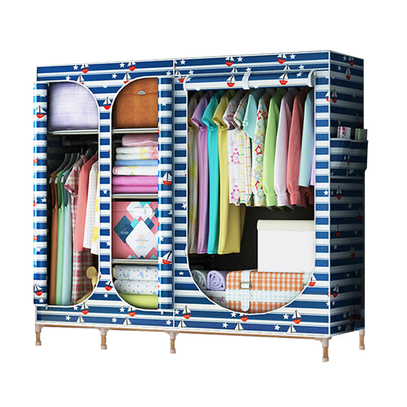 Placard de garde-robe à 3 portes de style contemporain avec jambes