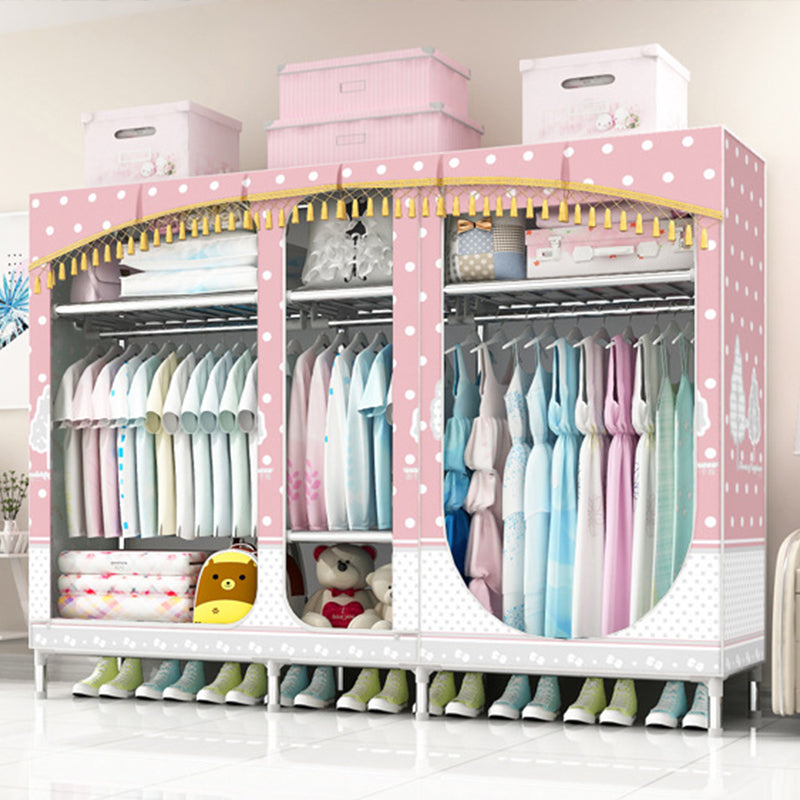 Placard de garde-robe à 3 portes de style contemporain avec jambes