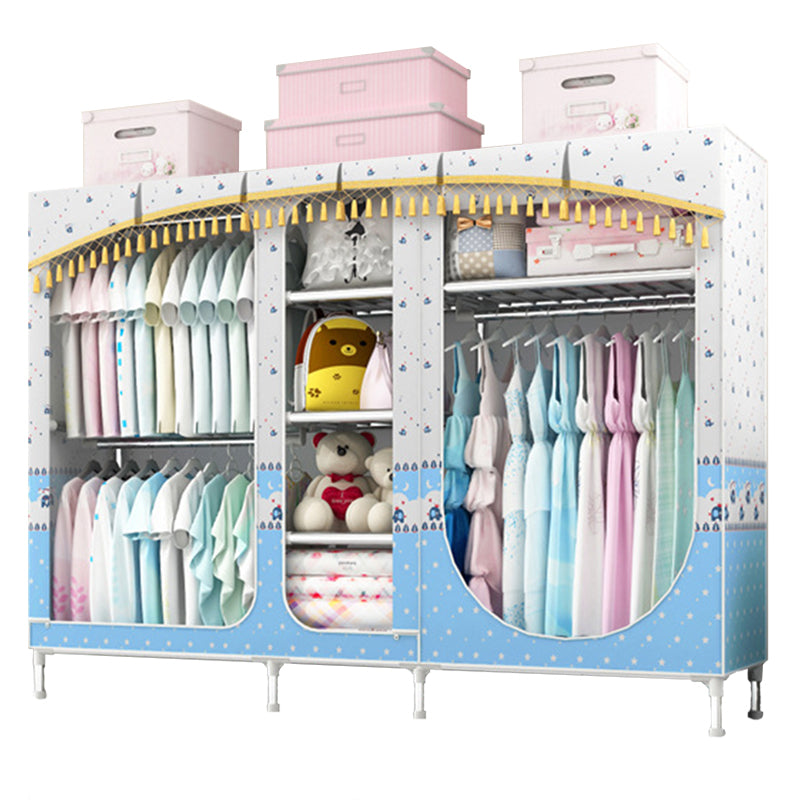 Placard de garde-robe à 3 portes de style contemporain avec jambes