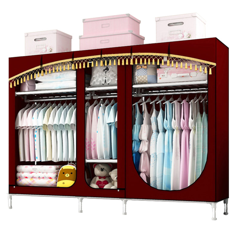 Placard de garde-robe à 3 portes de style contemporain avec jambes