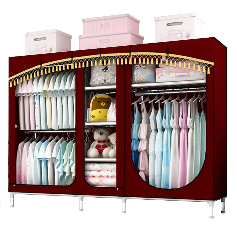 Placard de garde-robe à 3 portes de style contemporain avec jambes