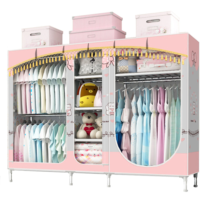 Placard de garde-robe à 3 portes de style contemporain avec jambes