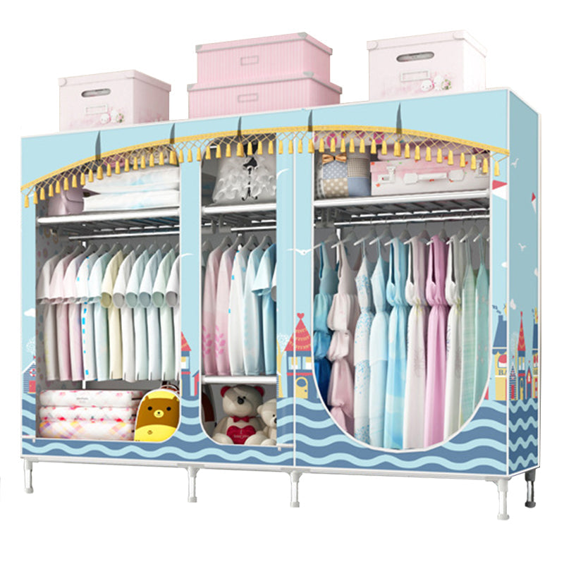 Placard de garde-robe à 3 portes de style contemporain avec jambes