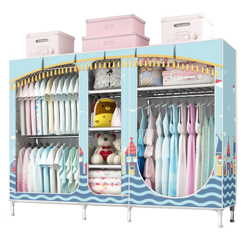 Placard de garde-robe à 3 portes de style contemporain avec jambes