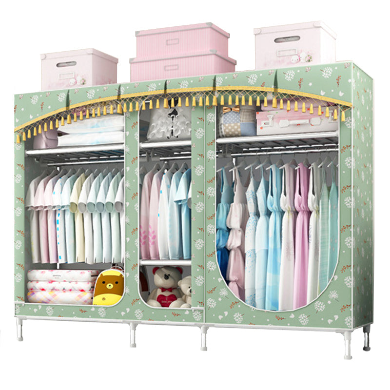 Placard de garde-robe à 3 portes de style contemporain avec jambes