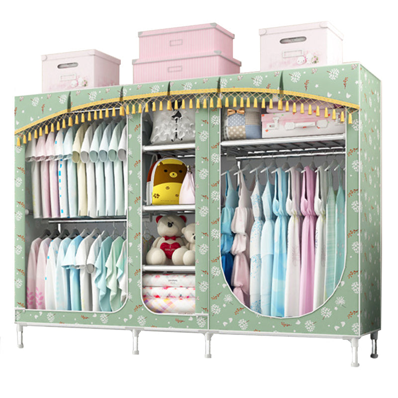 Placard de garde-robe à 3 portes de style contemporain avec jambes