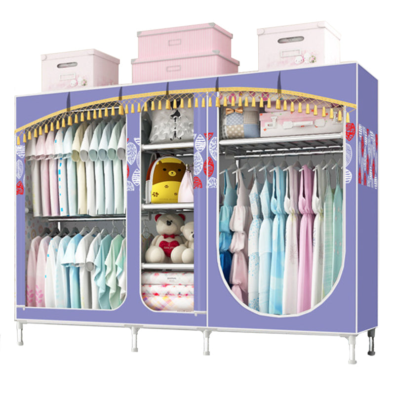 Placard de garde-robe à 3 portes de style contemporain avec jambes