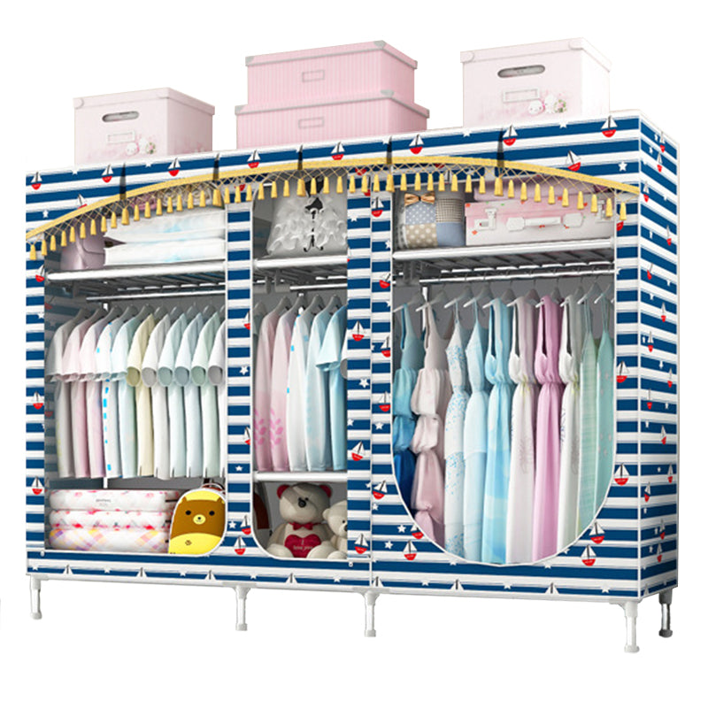 Placard de garde-robe à 3 portes de style contemporain avec jambes