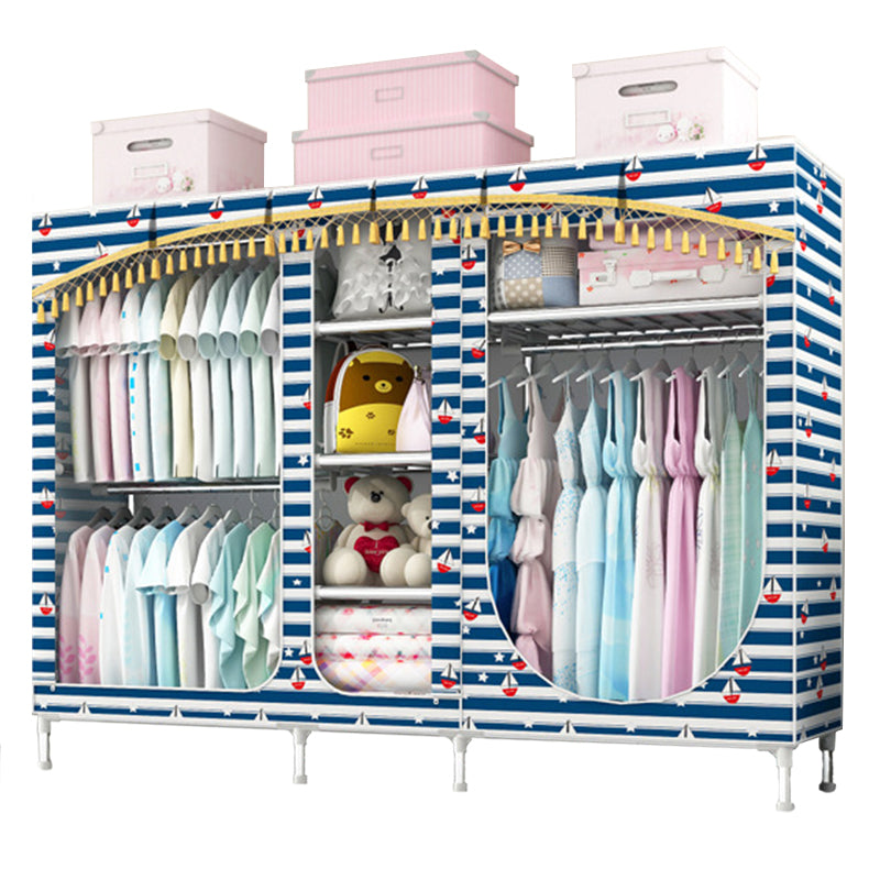 Placard de garde-robe à 3 portes de style contemporain avec jambes