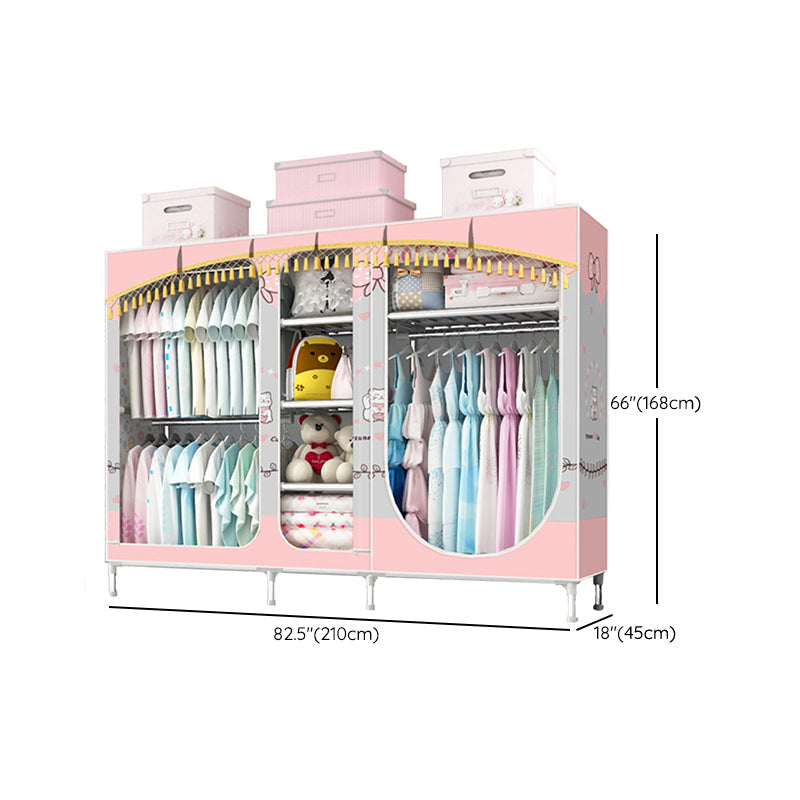 Placard de garde-robe à 3 portes de style contemporain avec jambes