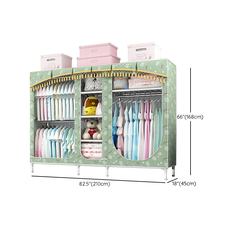 Placard de garde-robe à 3 portes de style contemporain avec jambes