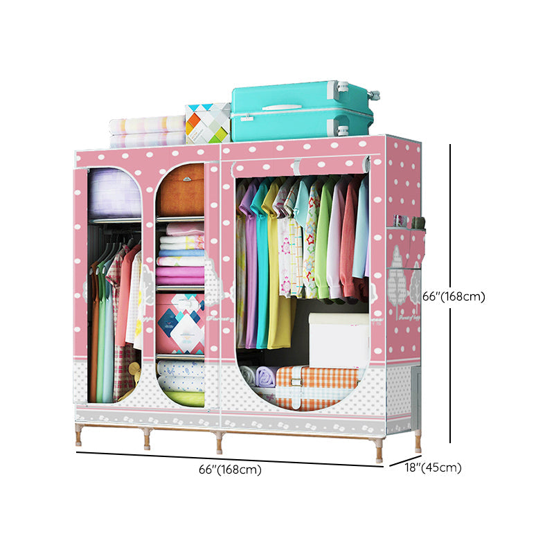 Placard de garde-robe à 3 portes de style contemporain avec jambes