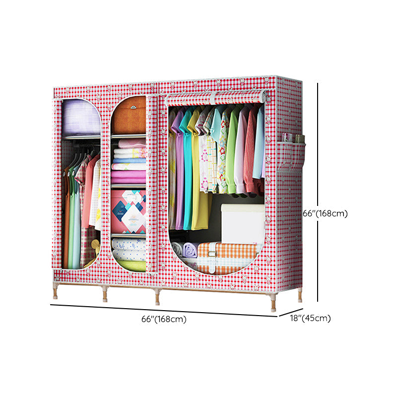 Placard de garde-robe à 3 portes de style contemporain avec jambes