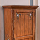 Traditional Birch Wood Cabinet with Mirror Matte Finish Wardrobe for Home