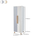 Bedroom Hinged Door Wardrobe with Wooden Legs Modern Cabinet with Clothes Rail Clearhalo 'Armoires & Wardrobes' 'armoires_wardrobes' 'Bedroom Furniture' 'furn' 'furn_armoires_wardrobes' 'Furniture' 6166486