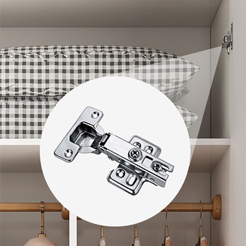 Armadio in legno ingegnerizzato bianco per mobile moderno camera da letto con gambe