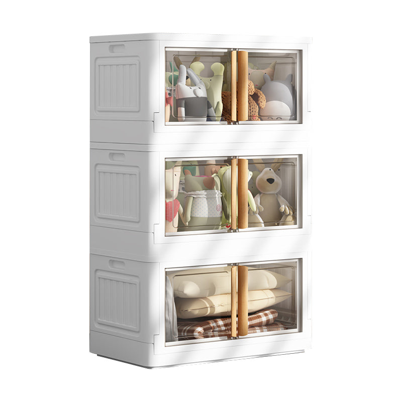 Contemporary Hinged Wardrobe Armoire Plastic Wardrobe Closet