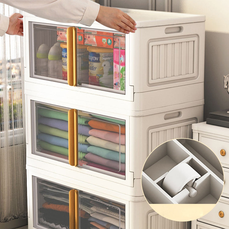 Contemporary Hinged Wardrobe Armoire Plastic Wardrobe Closet