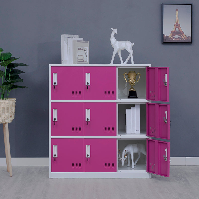 Armoire intérieure en métal pour salle de bain armoire de rangement contemporaine avec portes à charnière