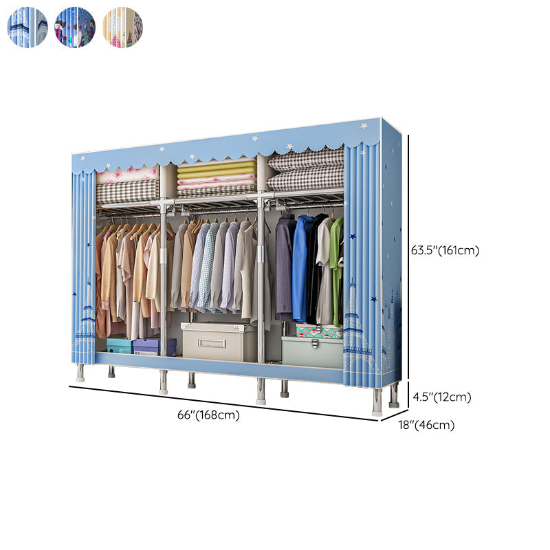 Armadio del guardaroba contemporaneo con armadio in acciaio gambe