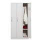 White Colour Wardrobe Contemporary Steel Home Wardrobe Closet with Lock