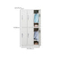 White Colour Wardrobe Contemporary Steel Home Wardrobe Closet with Lock