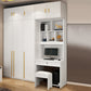 White Colour Wardrobe Wooden 1 Drawer Wardrobe Closet for Bedroom