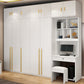 White Colour Wardrobe Wooden 1 Drawer Wardrobe Closet for Bedroom