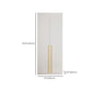 White Colour Wardrobe Wooden 1 Drawer Wardrobe Closet for Bedroom