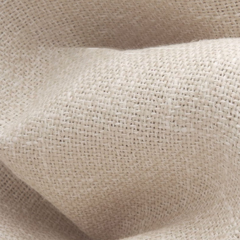 Linen Armless Sofa Bed with Pillow Back Solid Wood Sofa Bed in Beige