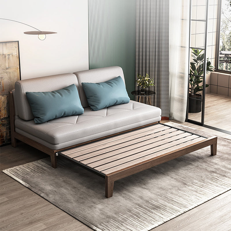 40.15" Wide Sofa Bed Faux leather Sleeper Sofa with Upholstered Clearhalo 'furn' 'furn_futons' 'Furniture' 'Futons & Daybeds' 'Futons' 'Living Room Furniture' 6166829