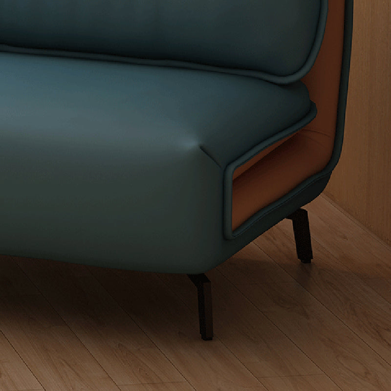 Eigentijdse faux lederen bankbed cabrioloin armless banks sofa bed