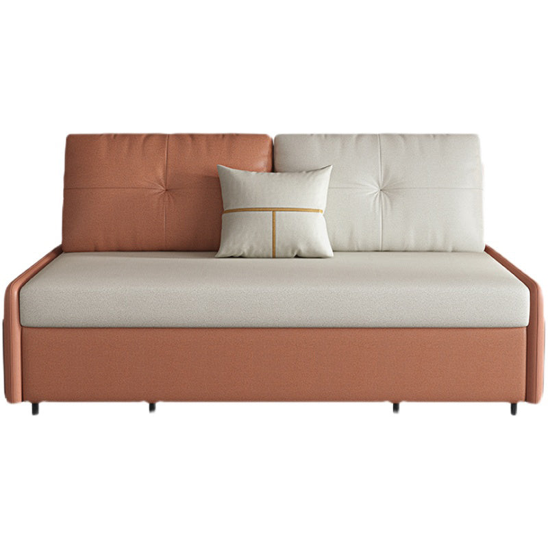 38,58 "W zeitgenössische Kunstleder -Leder -Armless -Sofa für Wohnzimmer