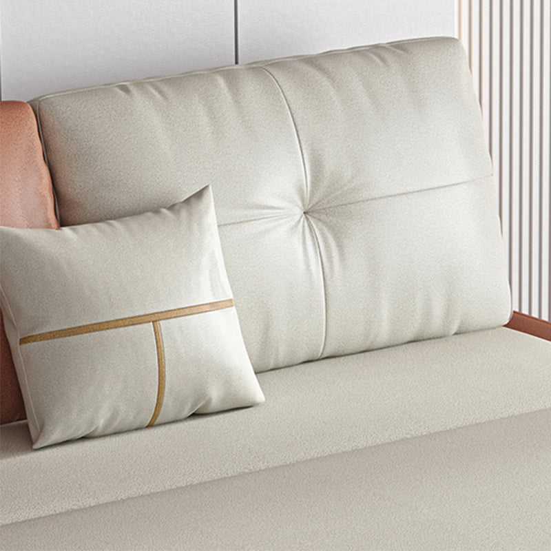 38,58 "W zeitgenössische Kunstleder -Leder -Armless -Sofa für Wohnzimmer