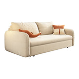 Modern Futon Sofa Bed 30.31" Wide Fabric Storage Futon with Storage