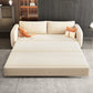 Modern Futon Sofa Bed 30.31" Wide Fabric Storage Futon with Storage