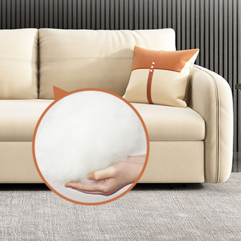 Modern Futon Sofa Bed 30.31" Wide Fabric Storage Futon with Storage