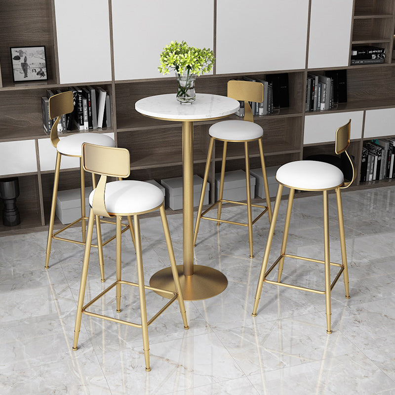 Glam Table and Stool Set 1/2/3/5 Pieces Bar Pub Table Set for Dining Room Clearhalo 'Bar Furniture' 'furn' 'furn_home_bar_bar_sets' 'Furniture' 'Home Bars & Bar Sets' 'home_bar_bar_sets' 'Kitchen & Dining Furniture' 6167402