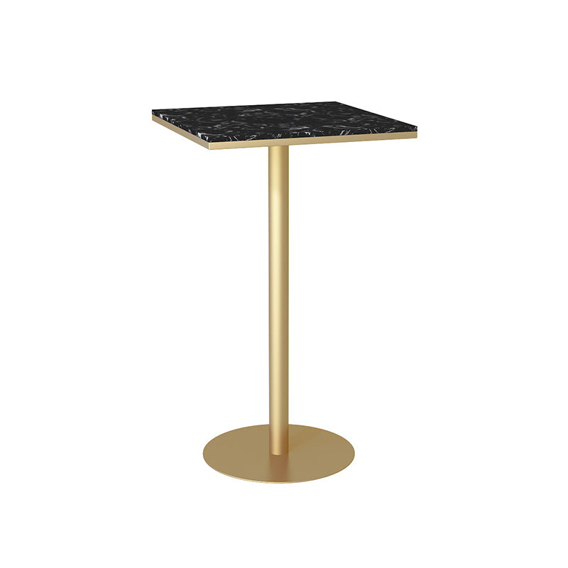Glam Table and Stool Set 1/2/3/5 Pieces Bar Pub Table Set for Dining Room Black 22"L x 22"W Clearhalo 'Bar Furniture' 'furn' 'furn_home_bar_bar_sets' 'Furniture' 'Home Bars & Bar Sets' 'home_bar_bar_sets' 'Kitchen & Dining Furniture' 6167405